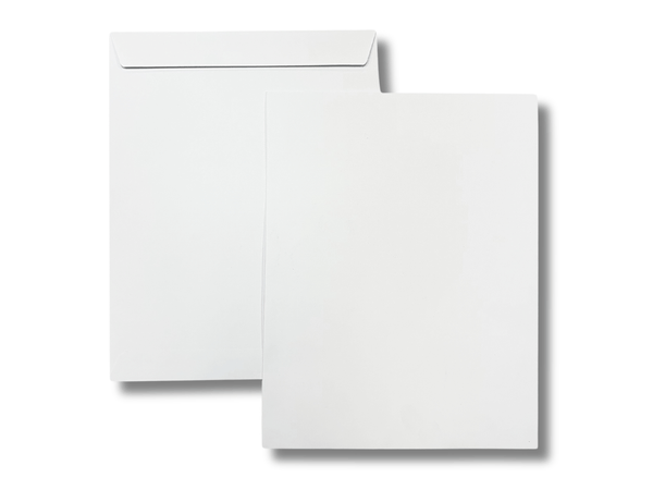 9/12 White Woven Blank Envelopes / 250 - Printfinishing