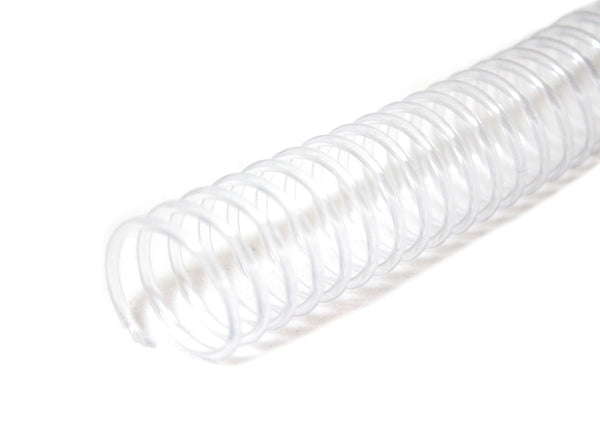11 mm x 12" (4:1) Clear Plastic Coil - Pack of 100