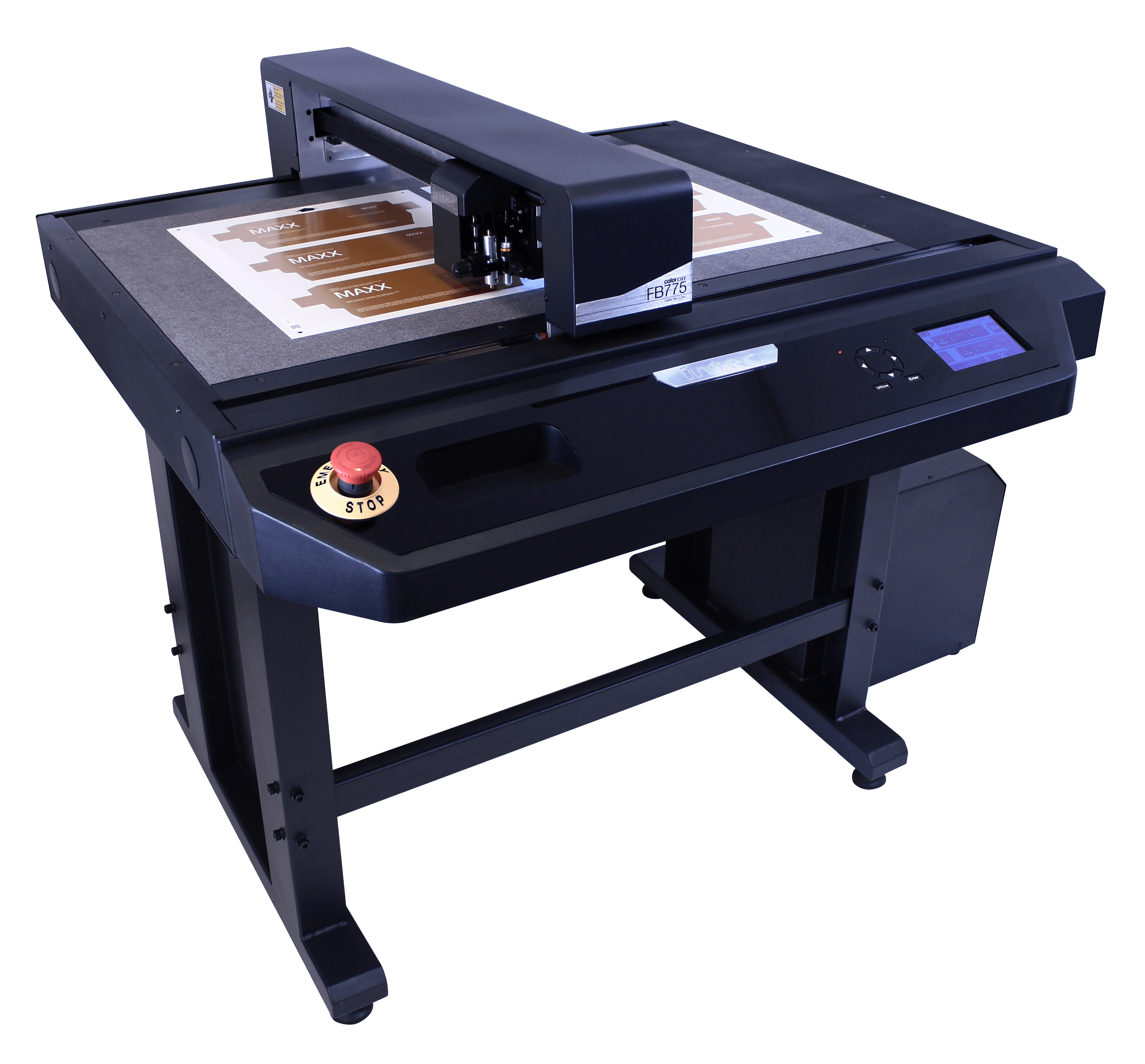 Computerized die cutting machine clearance