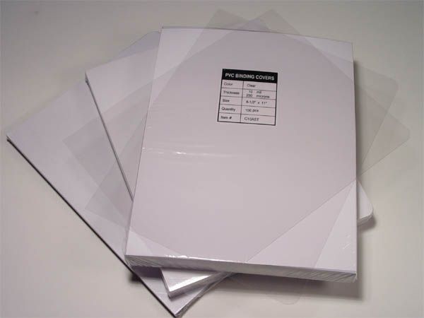 Document Binding Covers / Backing Sheets