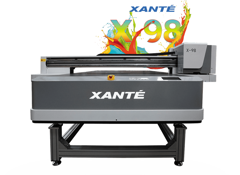 X-98 UV flatbed Printer - CMYK 4 Printheads No UV Unlimited, No Braille Ability - Printfinishing
