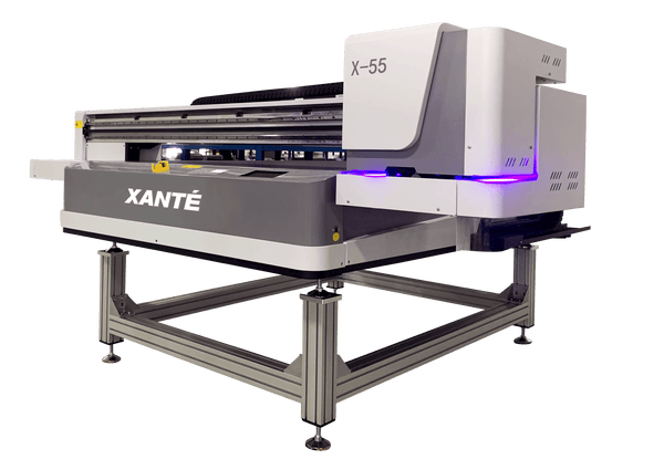 Xante X-55 UV Flatbed Printer CMYK - 2 Printheads No UV Unlimited, No Braille Ability - Printfinishing