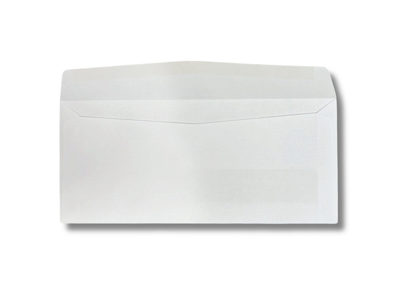 #10 White Woven Window Envelopes / 500