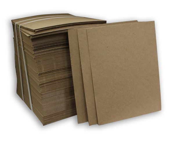 Brown Padding Board 8.5" x 11" - Bundle of 500 - Printfinishing