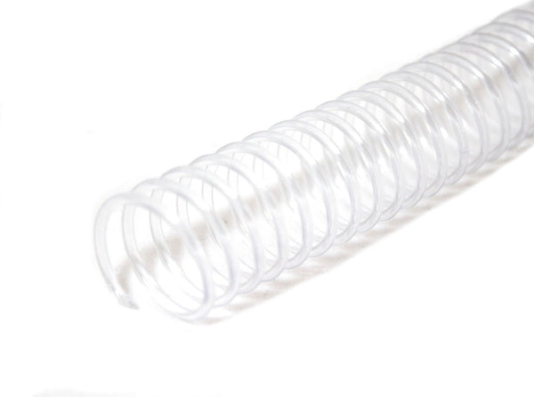 7 mm x 12" (4:1) Clear Plastic Coil - Pack of 100 - Printfinishing