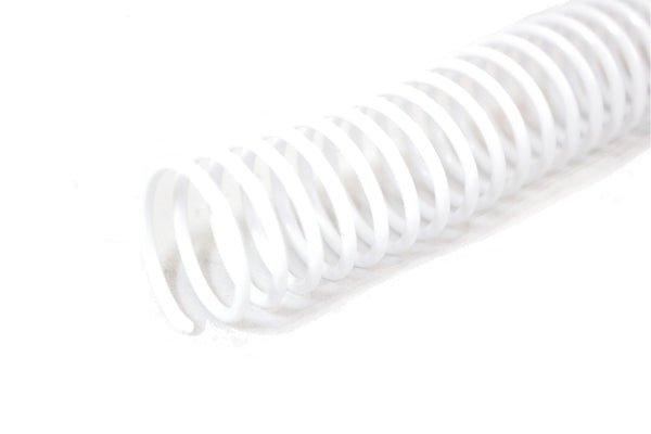 7 mm x 12" (4:1) White Plastic Coil - Pack of 100 - Printfinishing