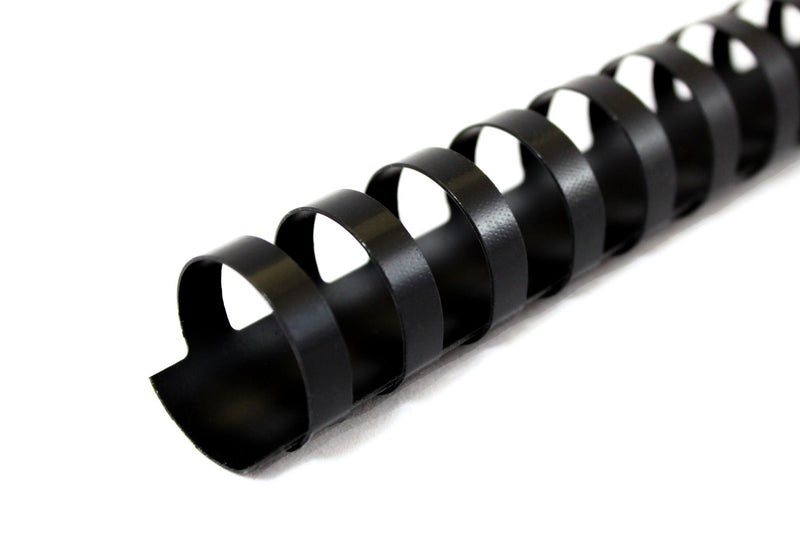 Black 1 1/4" Plastic Comb / for up to 250 sheets - 50 per Box - Printfinishing