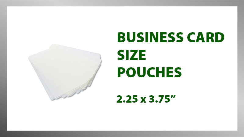 Business Card Size Laminating Pouches - Printfinishing