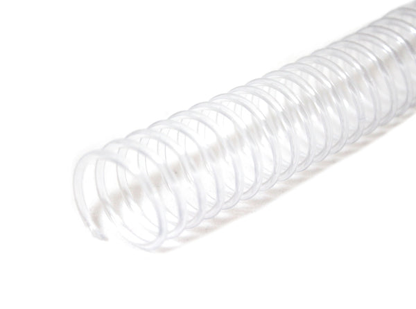 14 mm x 12" (4:1) Clear Plastic Coil - Pack of 100