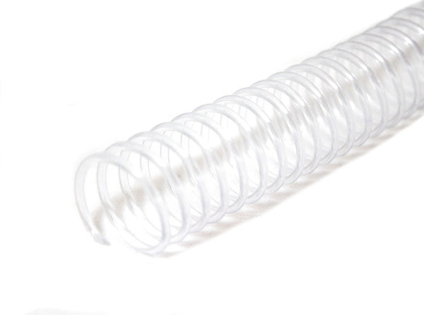 20 mm x 12" (4:1) Clear Plastic Coil - Pack of 100