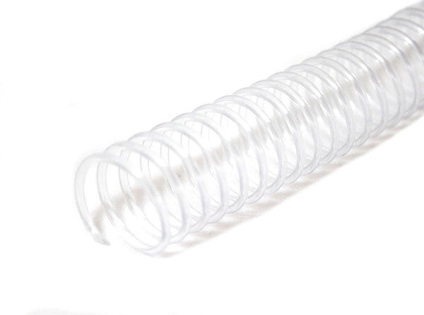 12 mm x 12" (4:1) Clear Plastic Coil - Pack of 100