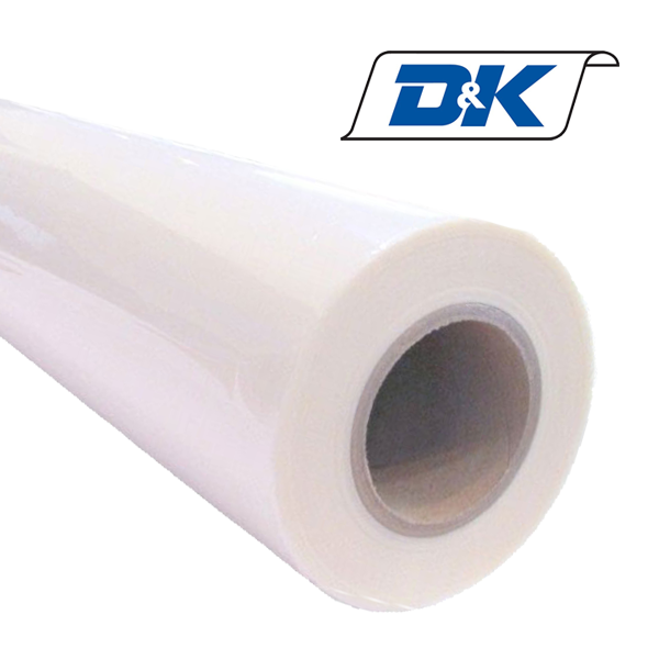D&K PET Gloss Superstick Adhesive 1.7 MIL, 3" Core - 25" x 500'