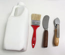 Padding Kit: Jug of Glue, Padding Spoon, Padding Knife and Padding Brush