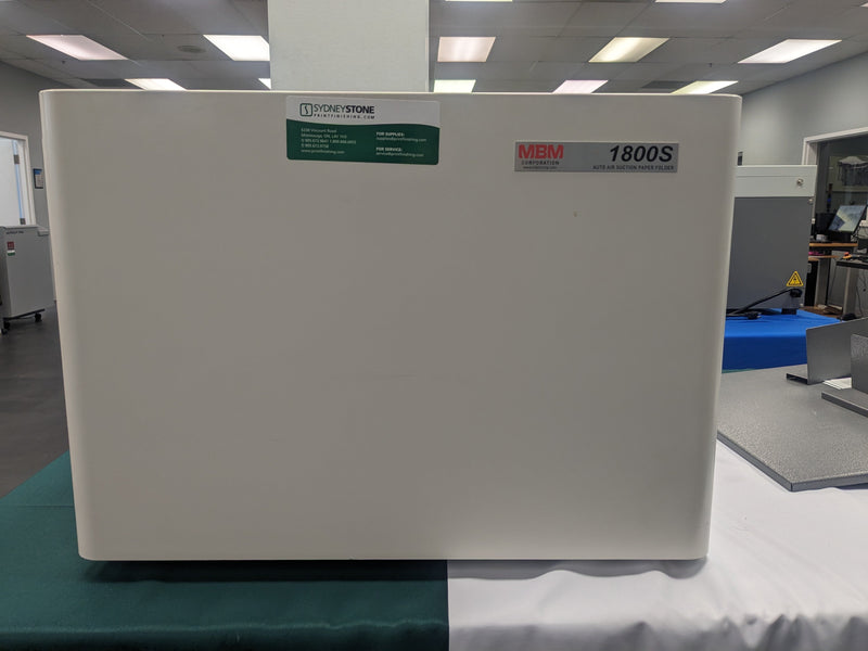Reconditioned MBM 1800S Air Feed Folder - Printfinishing