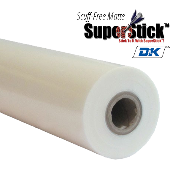 OPP Superstick Scuff Free Matte 1.8 mil 25"" x 500' on 1" Core