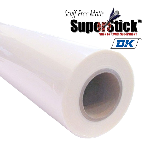 OPP 1.8 mil Scuff-Free Matte 18" x 1500' Superstick Adhesive on 3" Core