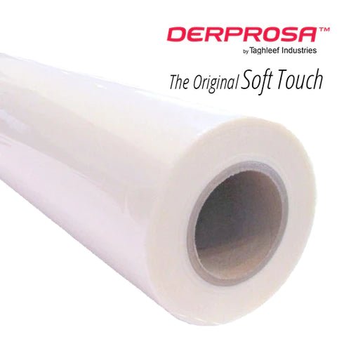 Soft Touch Digistick Adhesive OPP 1.2 mil x 12"" x 2000' - 3" co - Printfinishing
