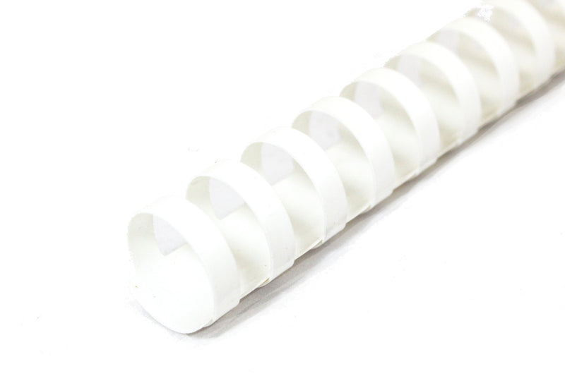 White / 3/8" Plastic Comb / for up to 60 sheets - 100 per Box