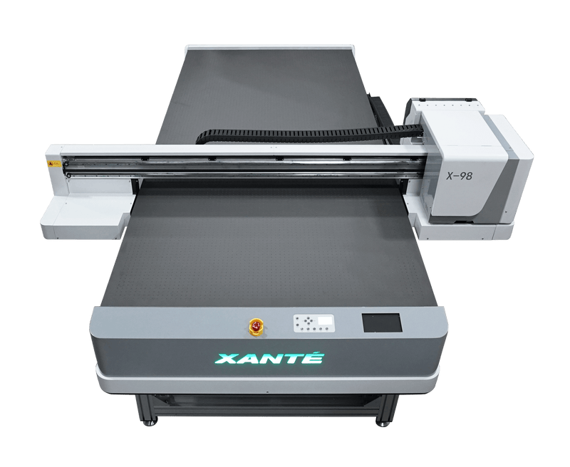 X-98 UV flatbed Printer - CMYK 2 Printheads No UV Unlimited, No Braille Ability - Printfinishing