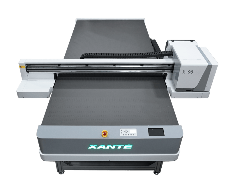 X-98 UV flatbed Printer - CMYK 4 Printheads No UV Unlimited, No Braille Ability - Printfinishing