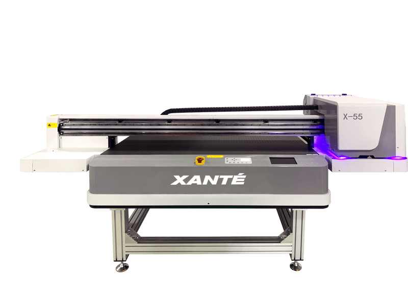 Xante X-55 UV Flatbed Printer CMYK - 2 Printheads No UV Unlimited, No Braille Ability - Printfinishing